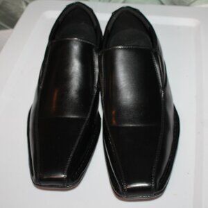 Bruno Marc Men's Giorgio Dress Loafers Black Square Bicycle Toe Shoes‎ Sz 12 *SA
